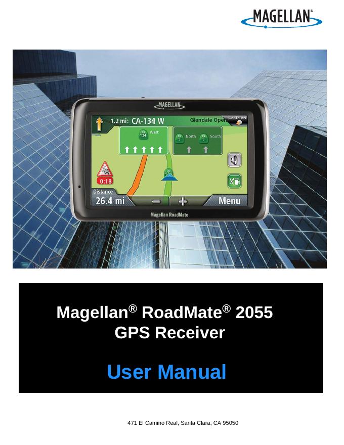 Magellan RoadMate 2055 GPS接收器使用手册