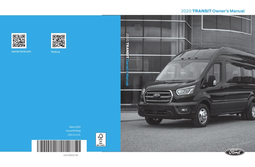 2020 TRANSIT 车主手册
