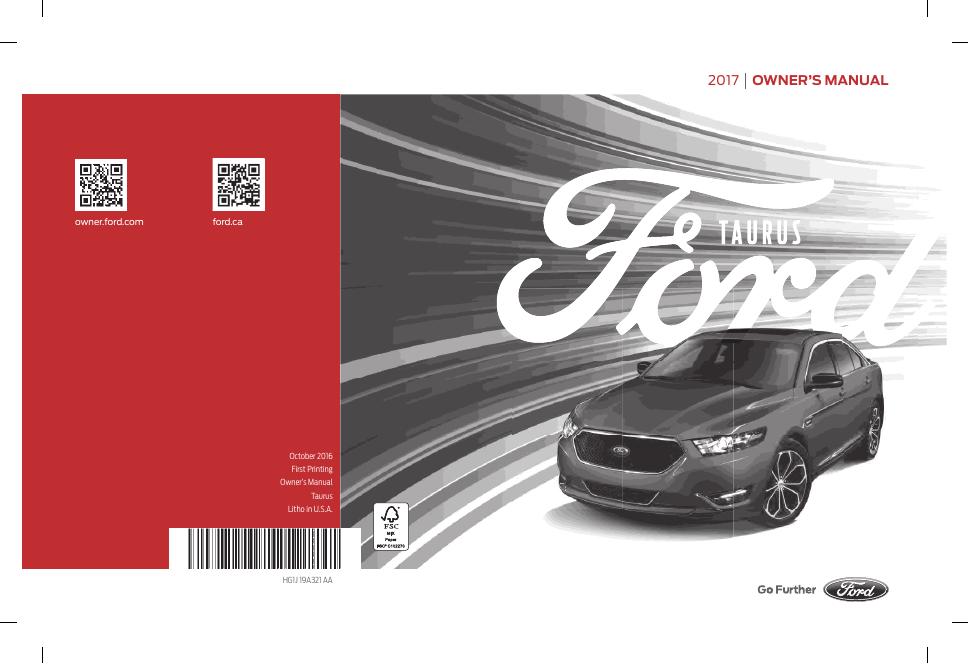 2017款Taurus用户手册