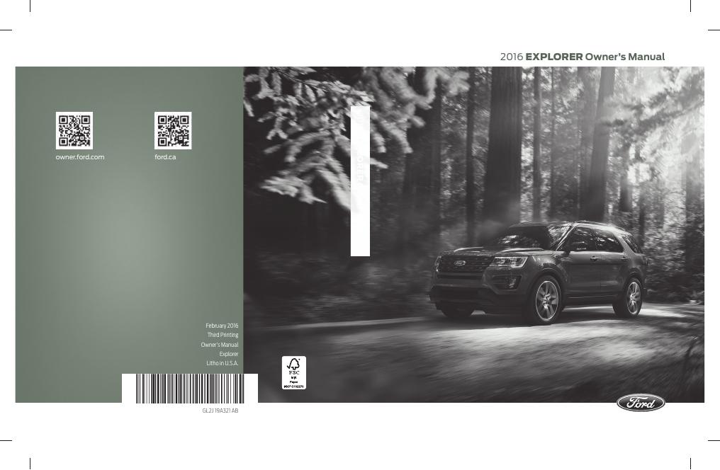 2016款福特探险者车主手册