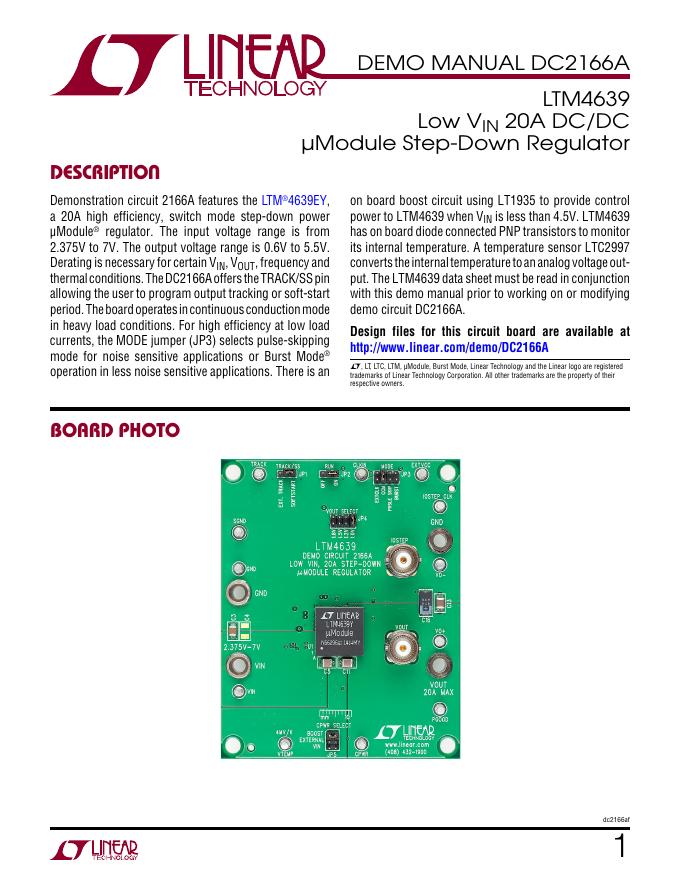 DC2166A演示电路手册