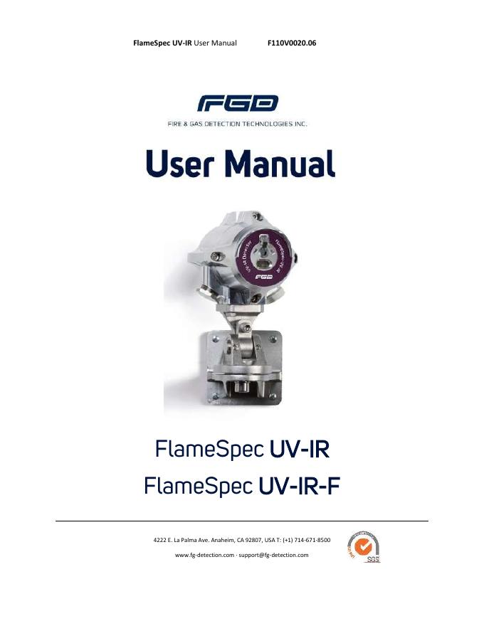FlameSpec UV-IR 用户手册