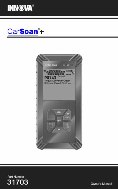 INN@VA® CarScan®+使用手册