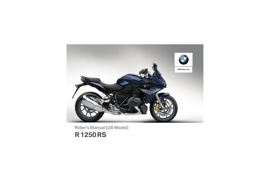 R1250RS 摩托车驾驶员手册