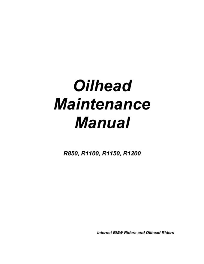 BMW R850,R1100,R1150,R1200 摩托车维修手册