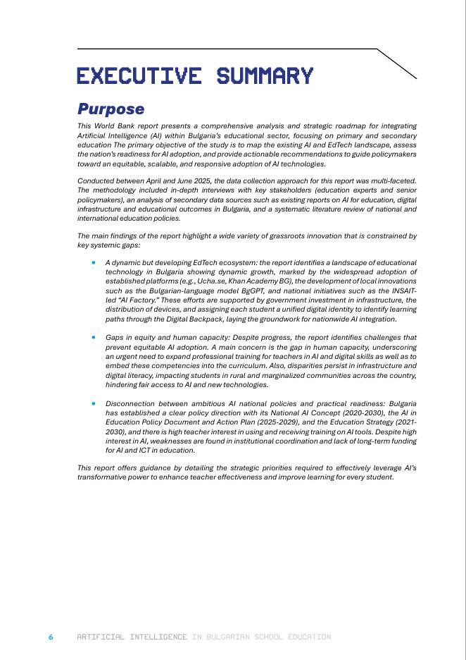 世界银行：2025年保加利亚学校教育中的人工智能报告（英文版）_第6页
