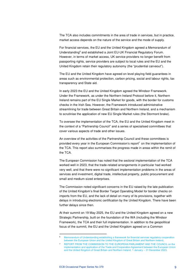 欧洲央行：英国脱欧四年后欧盟与英国的贸易和投资探索（英文版）_第10页