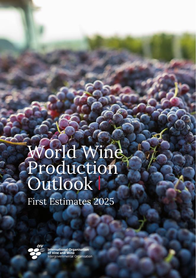 OIV国际葡萄与葡萄酒组织：全球葡萄酒产量展望报告：2025年初步预测（英文版）海报