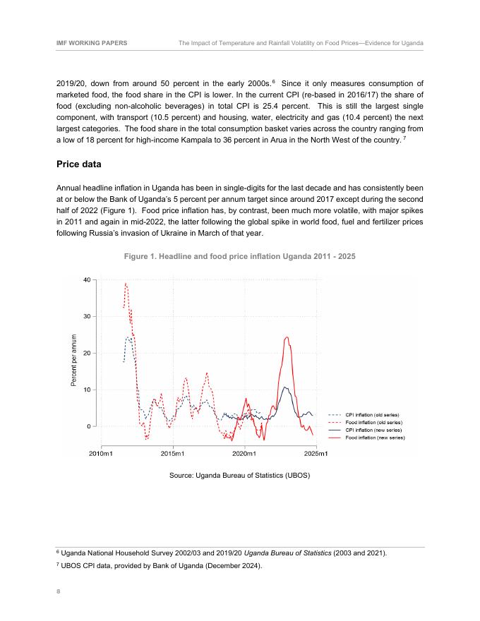 国际货币基金组织：温度和降雨波动对粮食价格的影响-乌干达的证据（英文版）_第10页