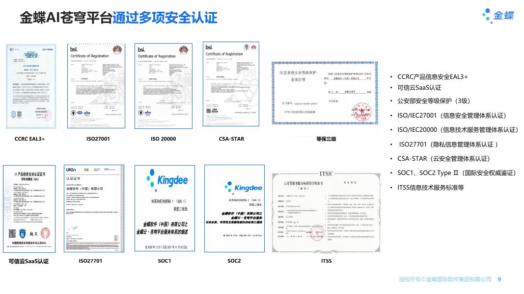 金蝶AI苍穹 平台安全解决方案_第9页