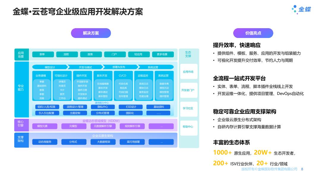 金蝶AI苍穹 企业级应用开发解决方案_第8页