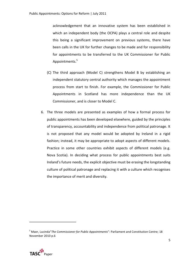 TASC：公共任命：改革选项（英文版）_第6页