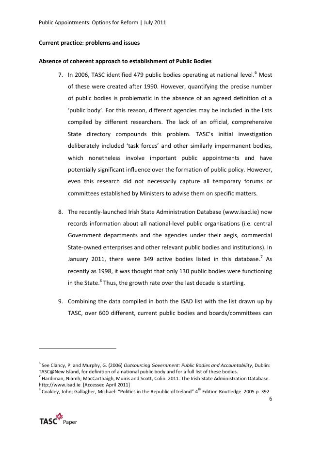 TASC：公共任命：改革选项（英文版）_第7页