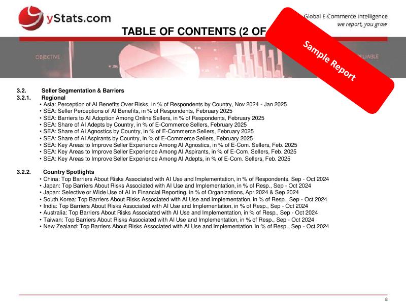 yStats：亚太地区2025年数字支付和电子商务中的人工智能：采用、竞争力和治理样本报告（英文版）_第8页