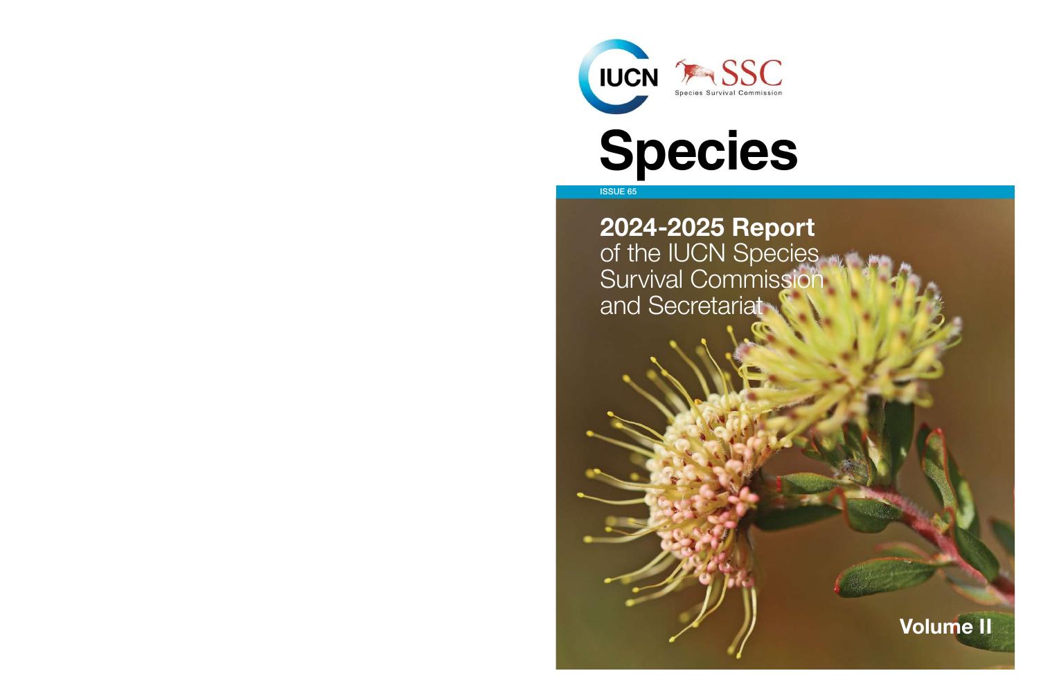 世界自然保护联盟IUCN：2024-2025年物种生存委员会年度报告-第二卷（英文版）海报