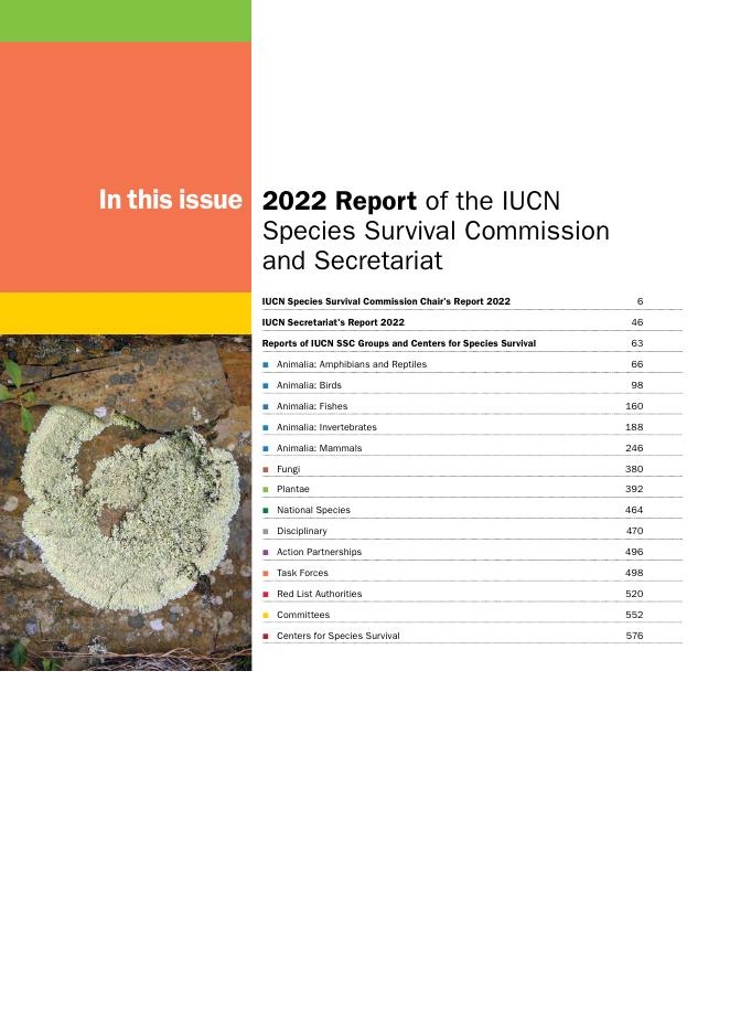 世界自然保护联盟IUCN：2022年物种生存委员会年度报告-第一卷（英文版）_第7页