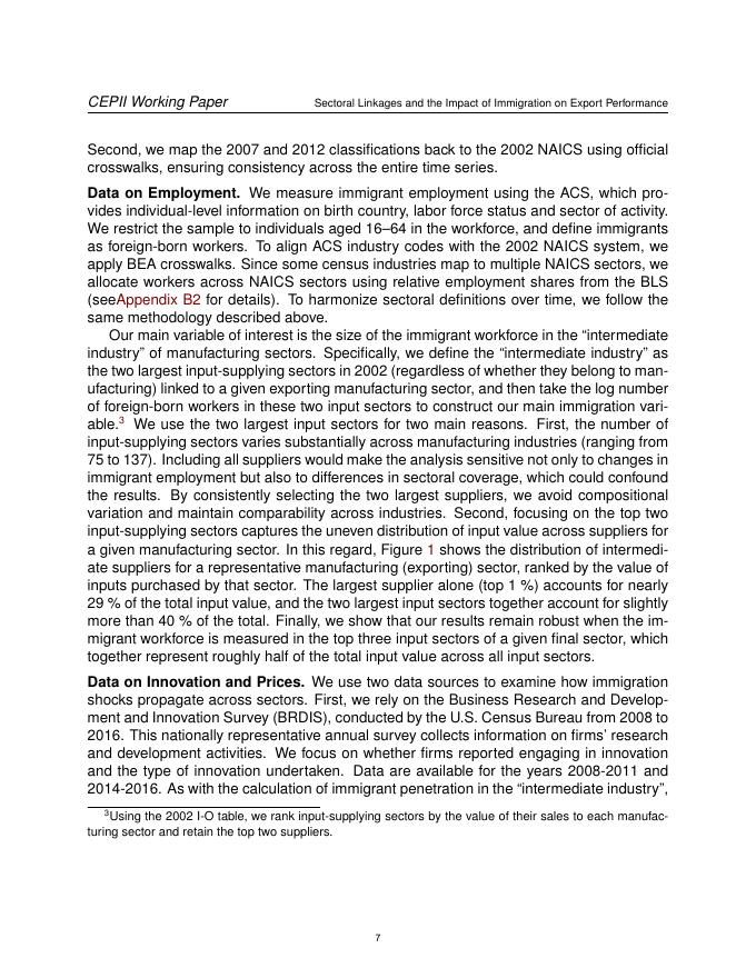 法国预测与国际信息中心：部门联系和移民对出口绩效的影响（英文版）_第7页