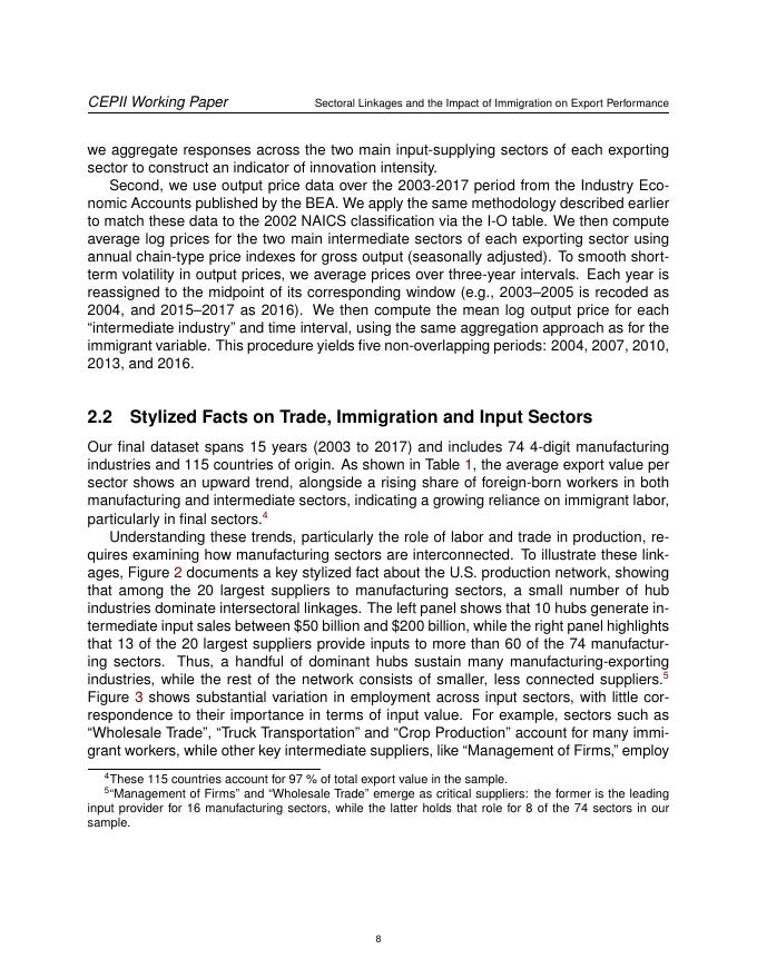 法国预测与国际信息中心：部门联系和移民对出口绩效的影响（英文版）_第8页