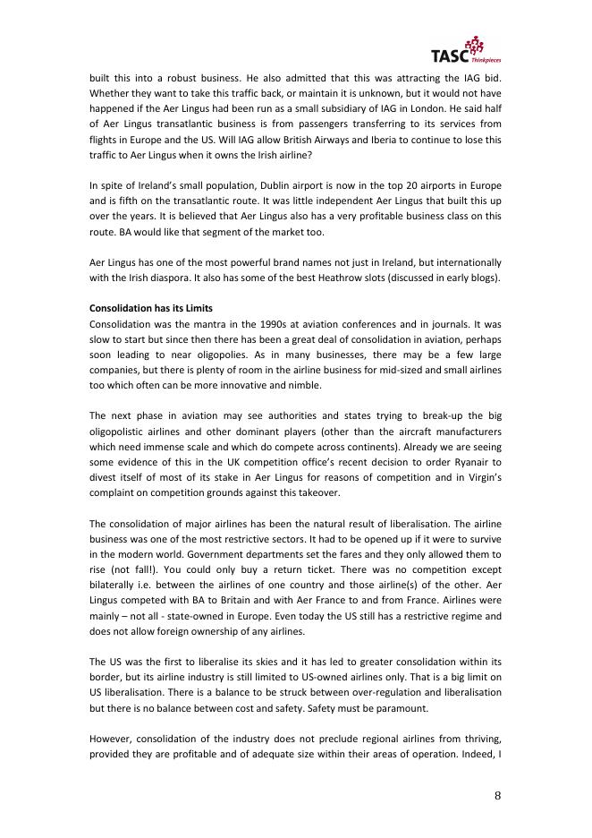 TASC：原住民控制爱尔兰航空的论据（英文版）_第8页