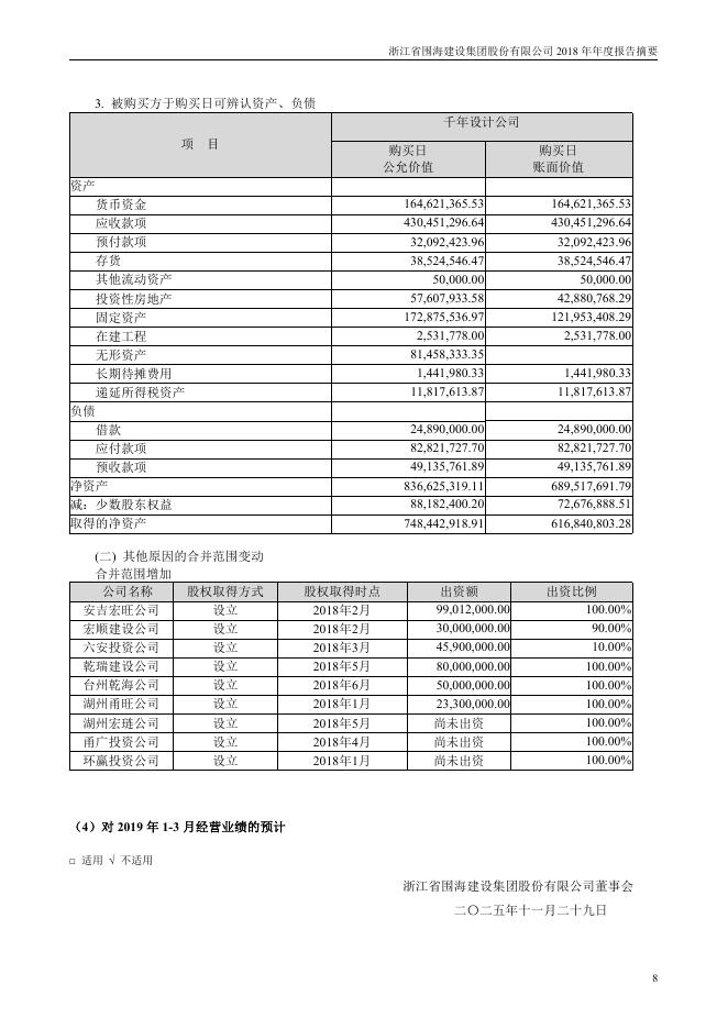 002586-*ST围海：2018年年度报告摘要_第8页