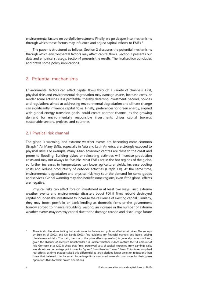 国际清算银行：环境因素和流向新兴市场的资本（英文版）_第6页