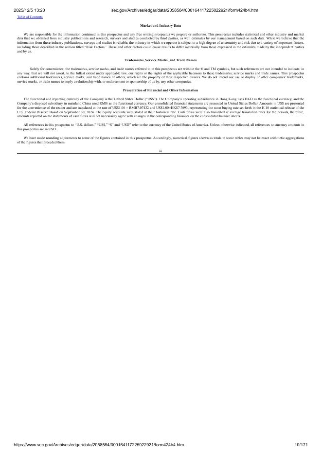 Darkiris Inc美股纳斯达克IPO上市招股说明书_第10页