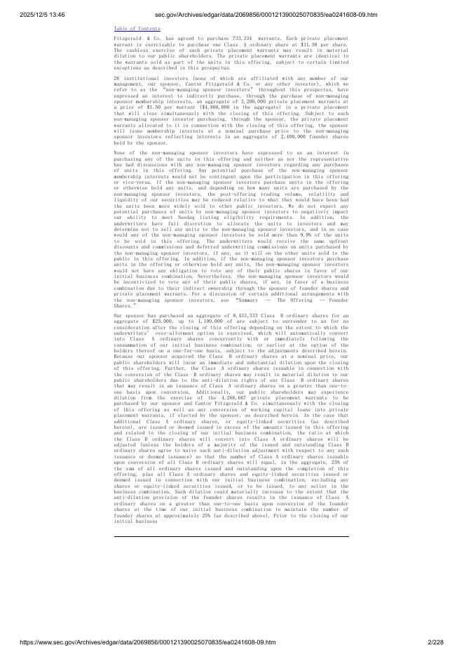 HCM III Acquisition Corp美股纳斯达克IPO上市招股说明书_第2页