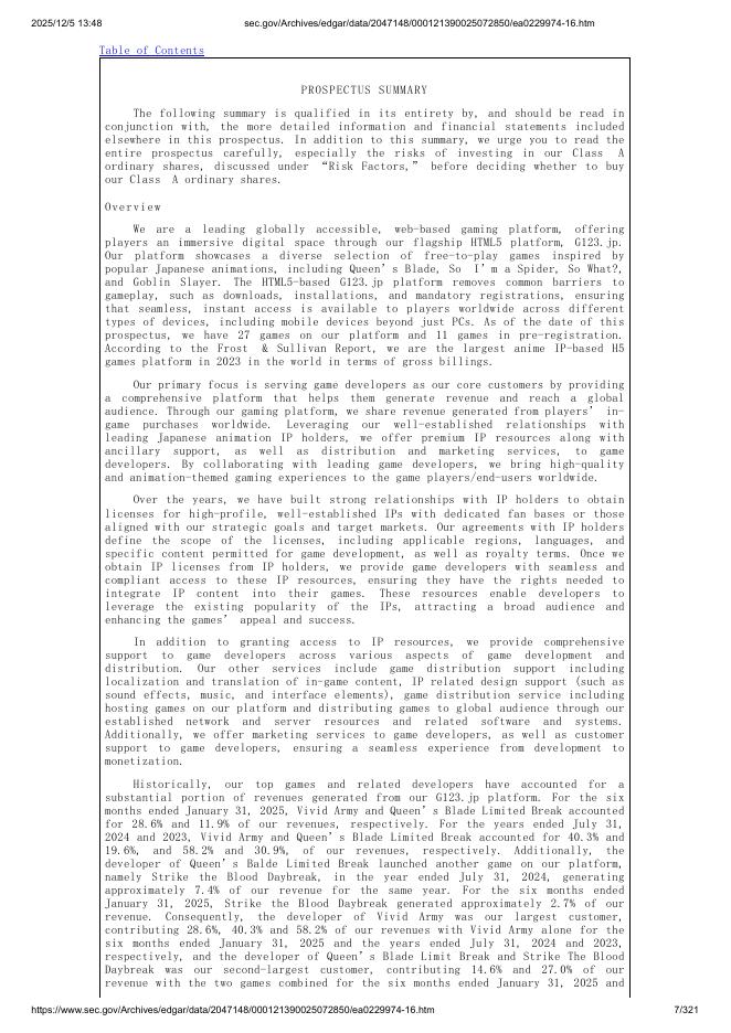 CTW Cayman美股纳斯达克IPO上市招股说明书_第7页