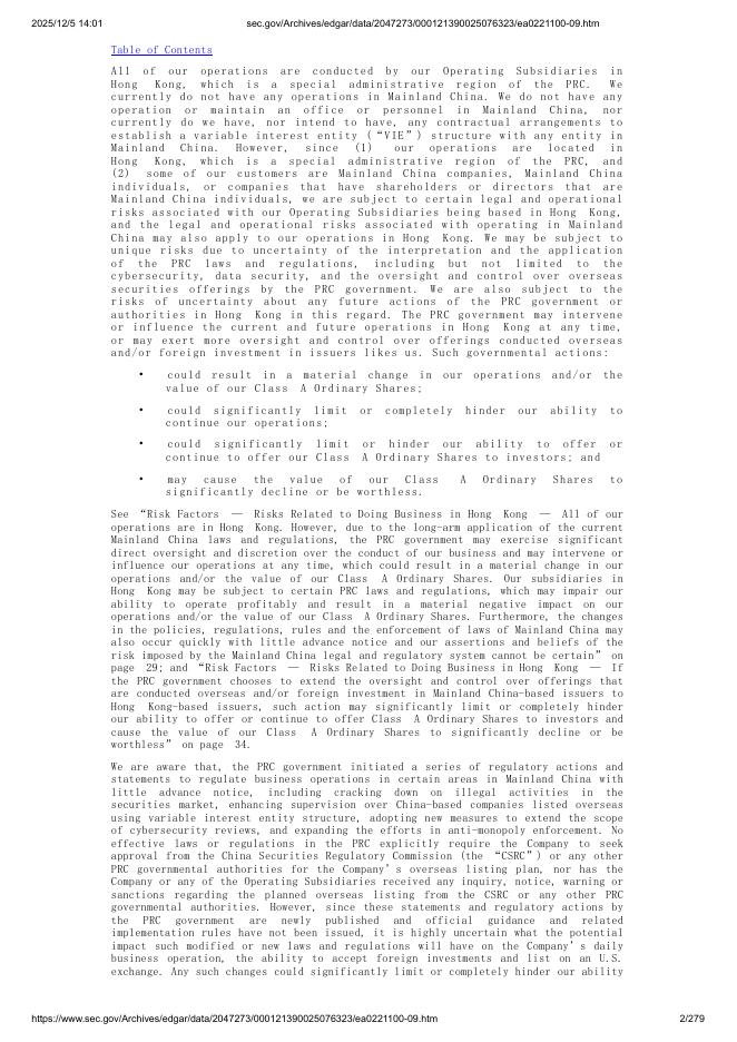 BUUU Group Limited美股纳斯达克IPO上市招股说明书_第2页