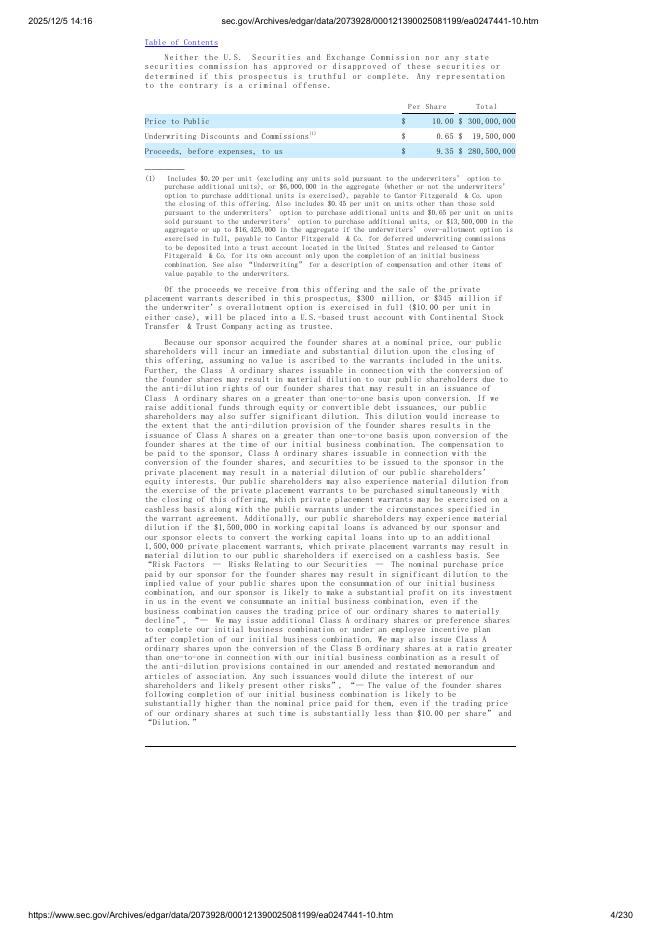 M3-Brigade Acquisition Vi Corp.美股纳斯达克IPO上市招股说明书_第4页