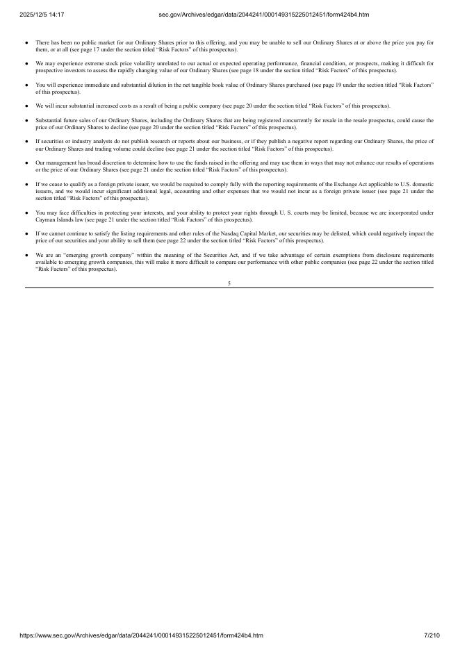 TryHard Holdings Limited美股纳斯达克IPO上市招股说明书_第7页