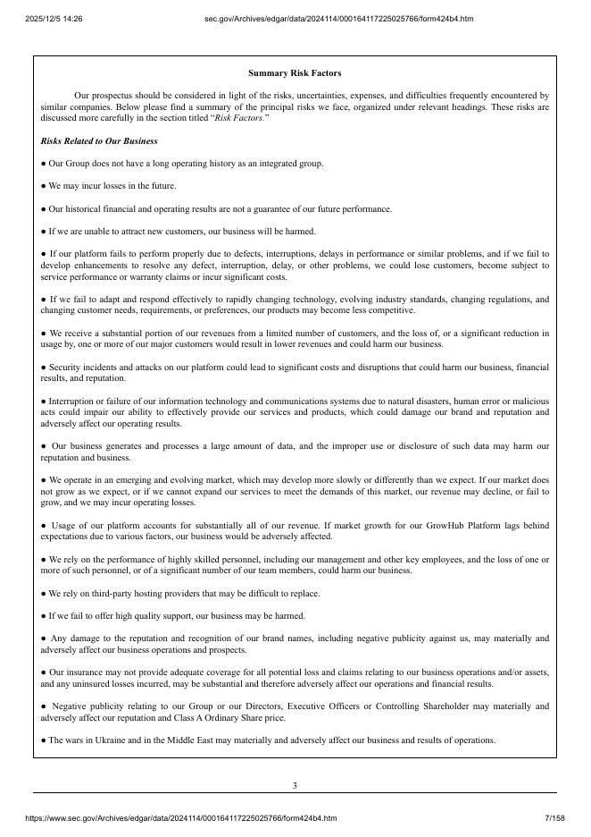 The Growhub Limited美股纳斯达克IPO上市招股说明书_第7页