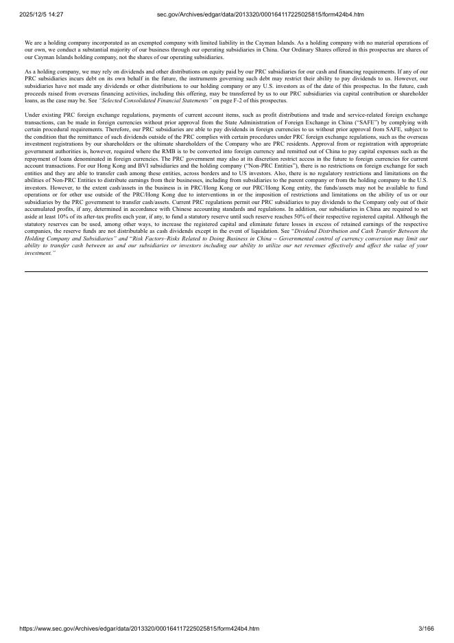 Eastern International Ltd.美股纳斯达克IPO上市招股说明书_第3页