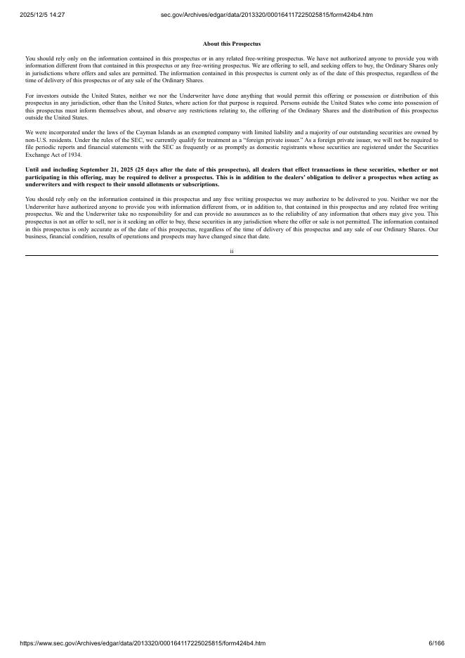 Eastern International Ltd.美股纳斯达克IPO上市招股说明书_第6页