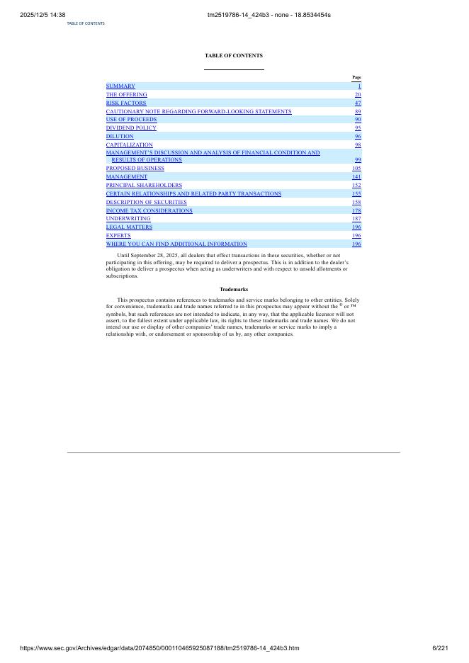 Spring Valley Acquisition Corp. III美股纳斯达克IPO上市招股说明书_第6页