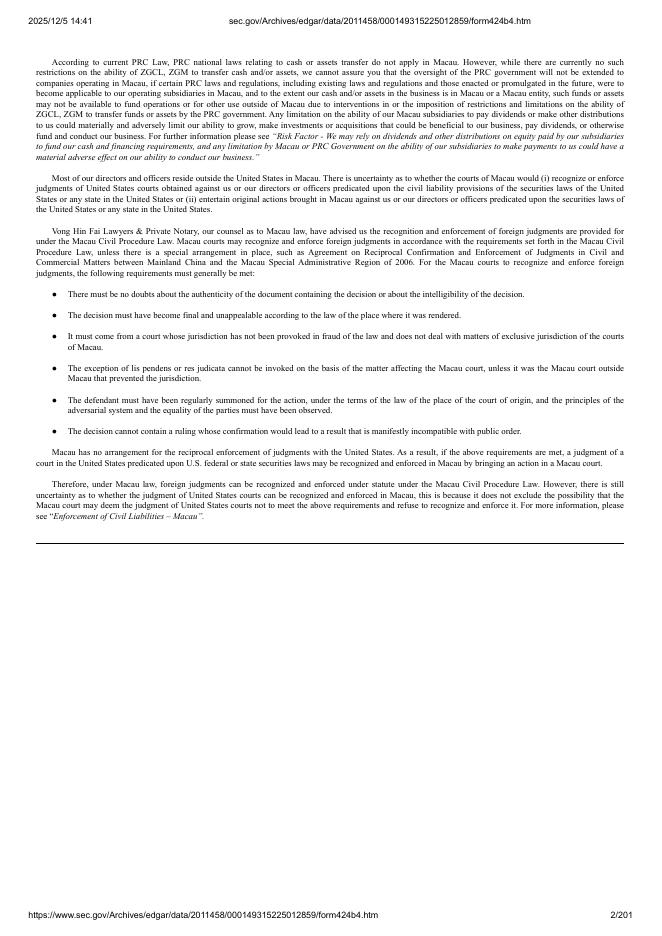 Zenta Group Company Limited美股纳斯达克IPO上市招股说明书_第2页