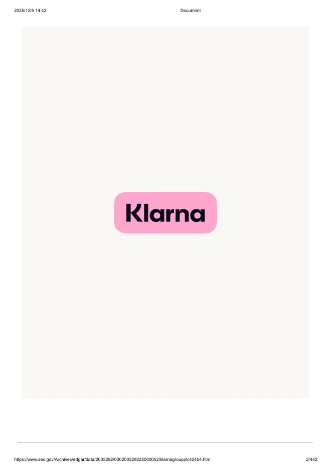 Klarna Group plc美股纳斯达克IPO上市招股说明书_第2页