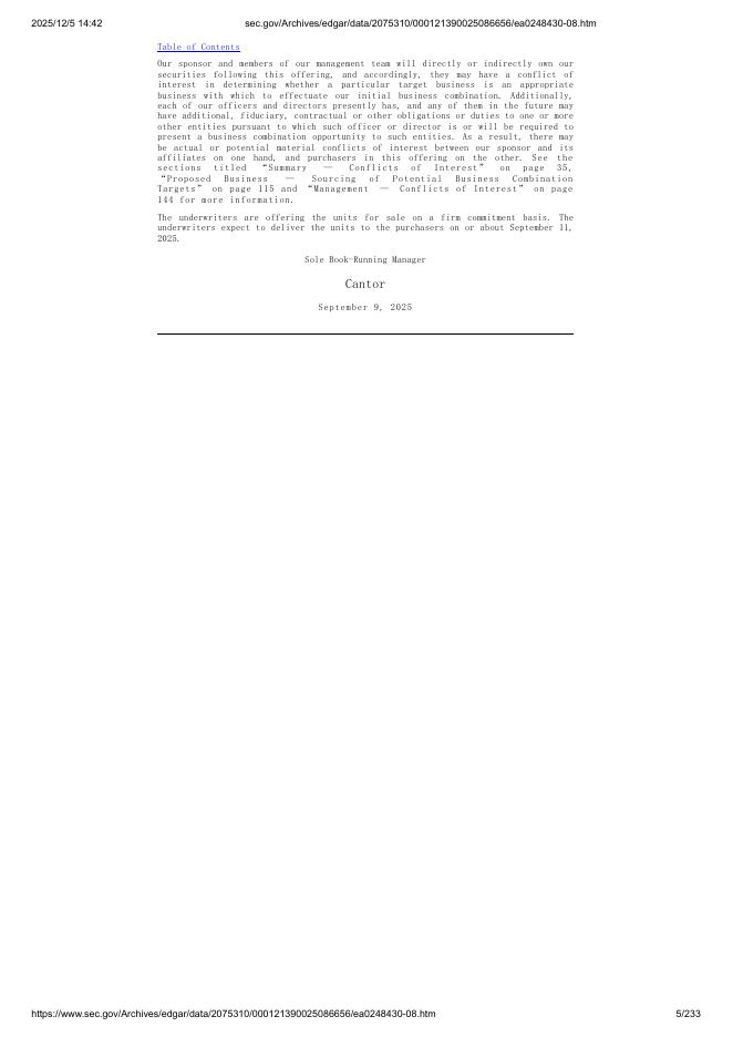 Trailblazer Acquisition Corp.美股纳斯达克IPO上市招股说明书_第5页