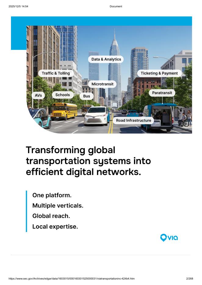 Via Transportation, Inc纽约证券交易所IPO上市招股说明书_第2页