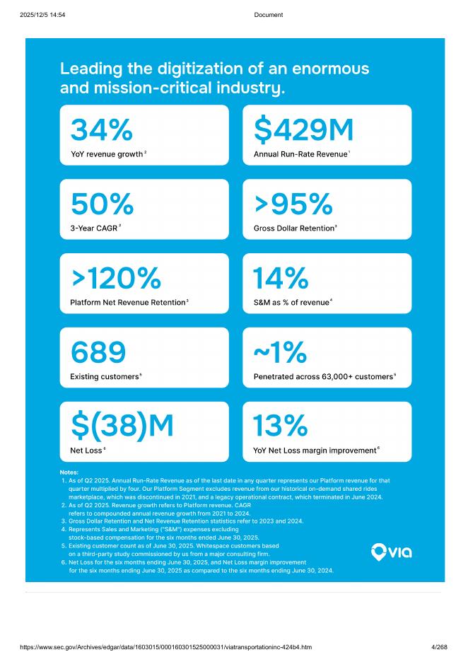 Via Transportation, Inc纽约证券交易所IPO上市招股说明书_第4页