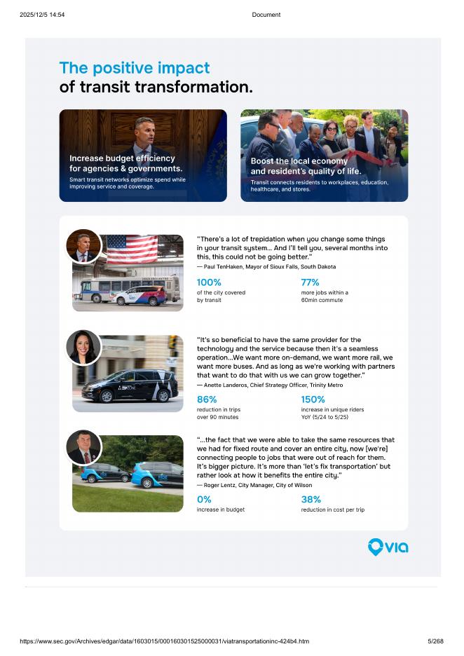 Via Transportation, Inc纽约证券交易所IPO上市招股说明书_第5页