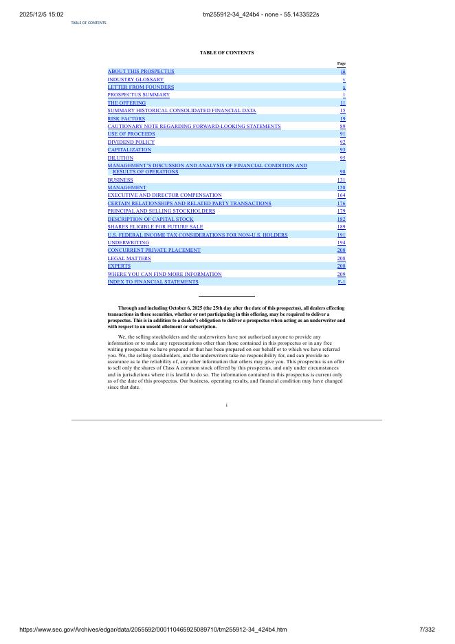 Gemini Space Station, Inc.美股纳斯达克IPO上市招股说明书_第7页