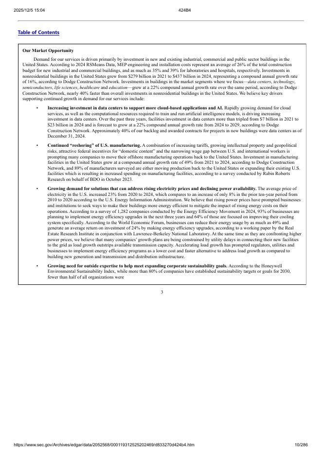 Legence Corp.美股纳斯达克IPO上市招股说明书_第10页