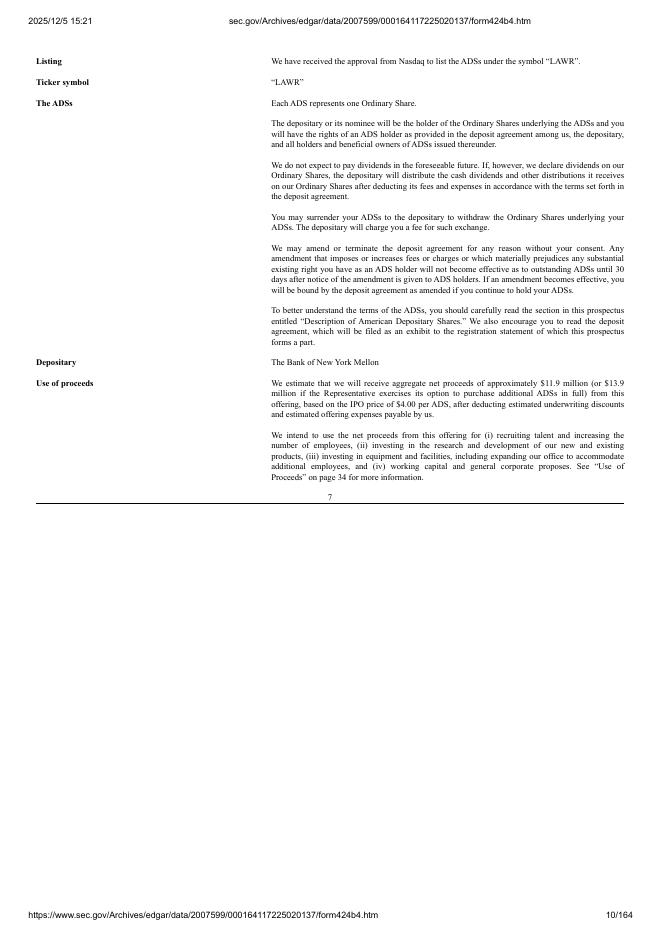 Robot Consulting Co., Ltd.美股纳斯达克IPO上市招股说明书_第10页