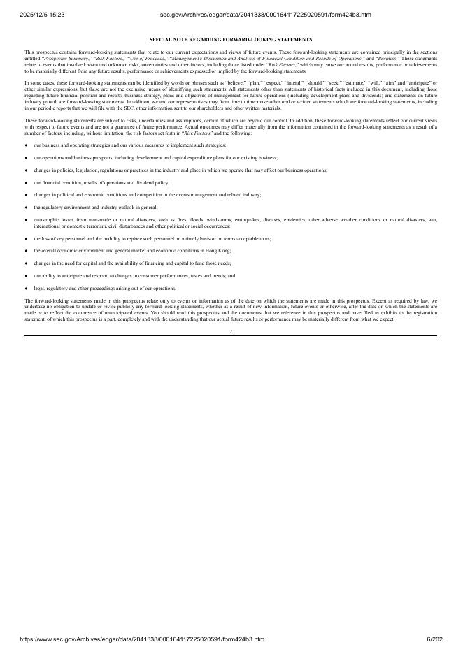 Dreamland Limited美股纳斯达克IPO上市招股说明书_第6页