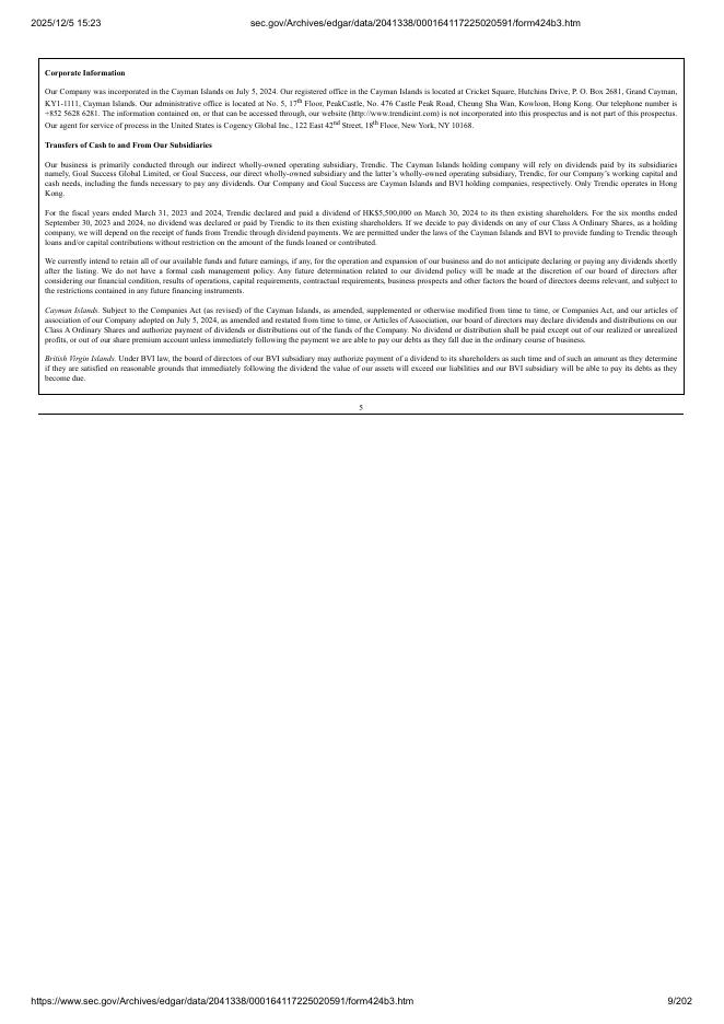 Dreamland Limited美股纳斯达克IPO上市招股说明书_第9页