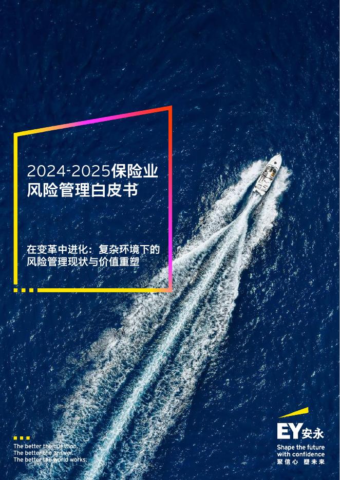 EY安永：2024-2025年保险业风险管理白皮书海报