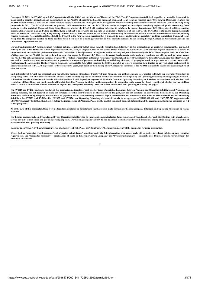 Pitanium Limited美股纳斯达克IPO上市招股说明书_第3页