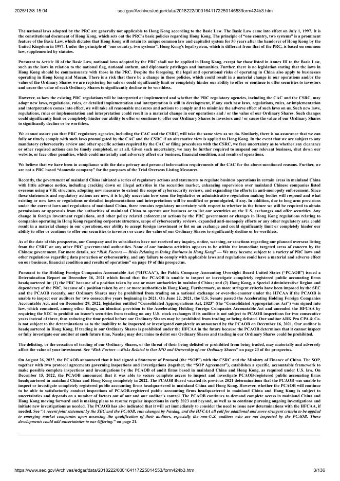 707 Cayman Holdings Limited美股纳斯达克IPO上市招股说明书_第3页