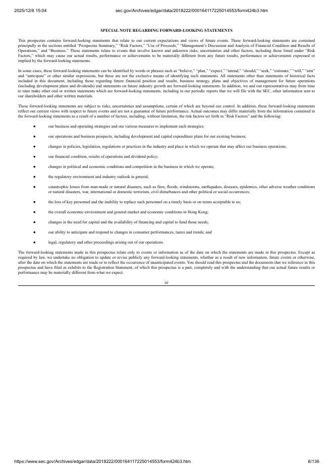 707 Cayman Holdings Limited美股纳斯达克IPO上市招股说明书_第8页